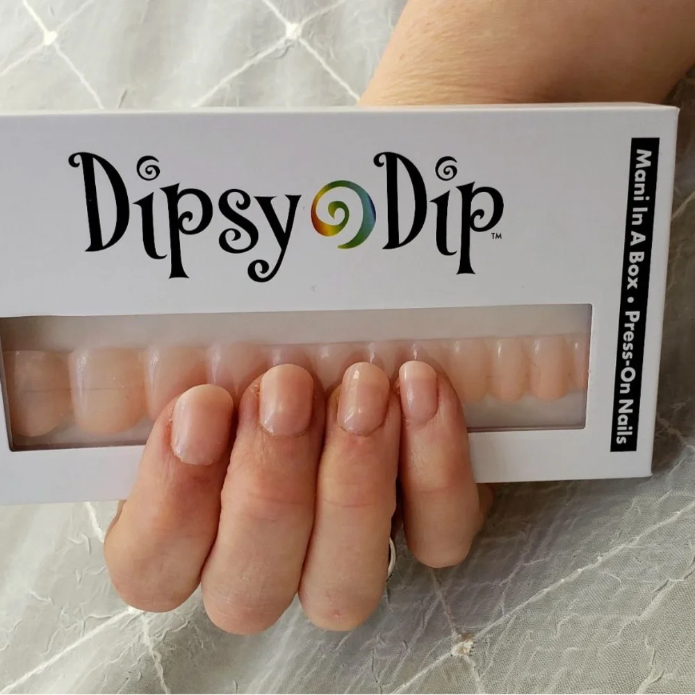 Dipsy Dip Camilla Mani in A Box and Ada Press on Nails, Flower Cuticle Oil - Picture 3 of 5
